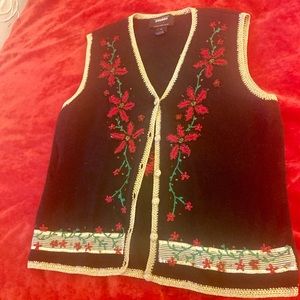 Vintage Rare Designers Originals Studio Joy Beaded Sweater Vest